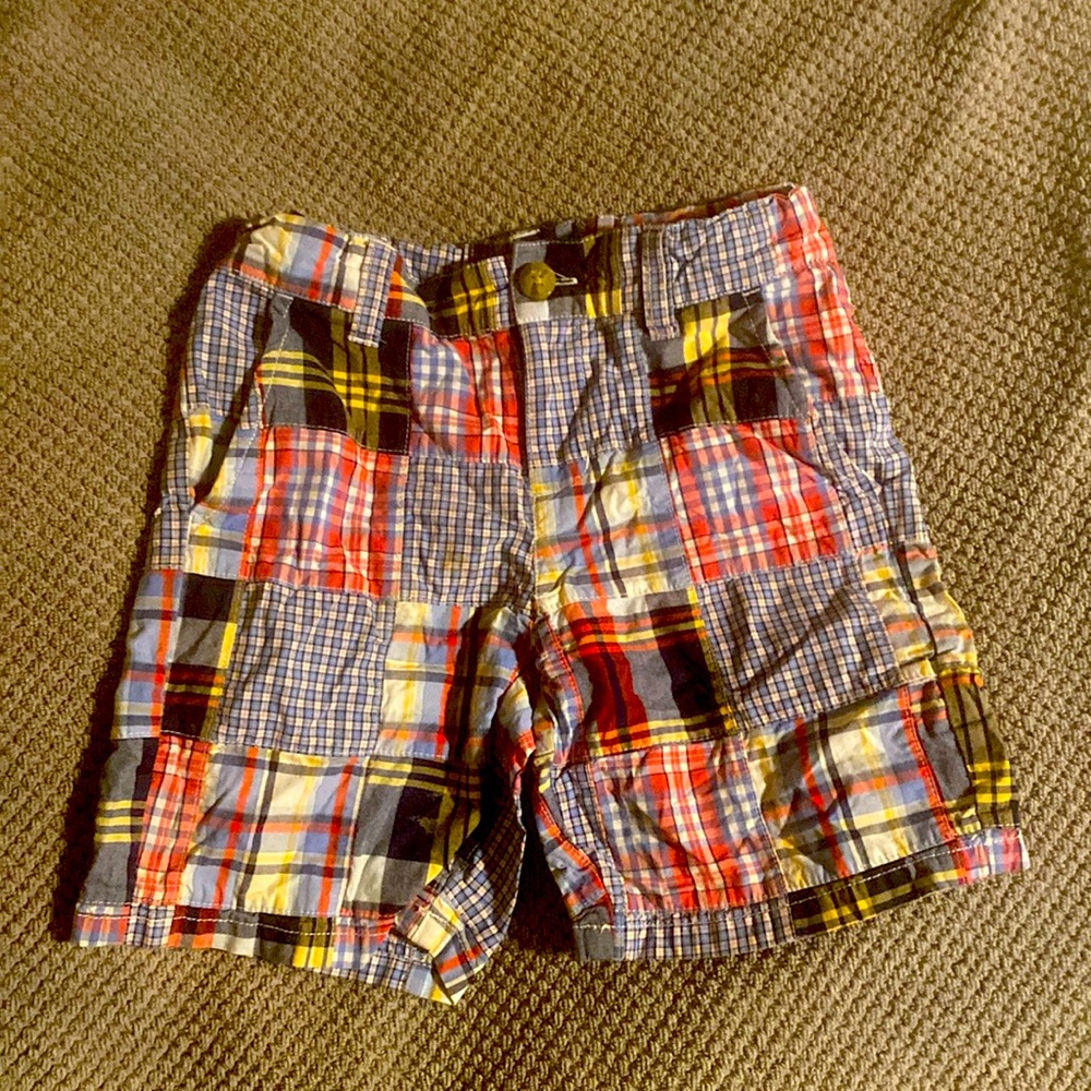 Janie and jack boys size 5 patchwork shorts